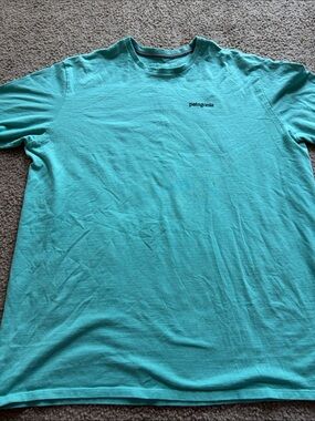 B54 Patagonia Men’s XL Short Sleeve Tee — Teal, pilling